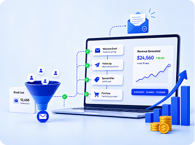 Automated Klaviyo email flows turning a US Shopify store list into revenue